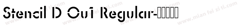 Stencil D Ou1 Regular字体转换